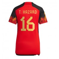 Camiseta Bélgica Thorgan Hazard #16 Primera Equipación para mujer Mundial 2022 manga corta